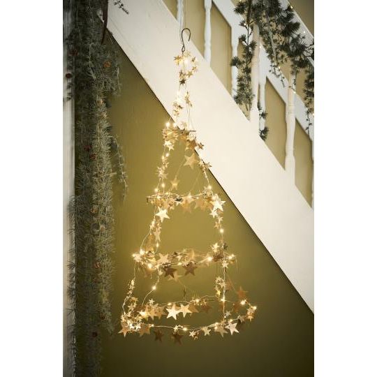 Ib Laursen Lichterkette mit goldenen Sternen