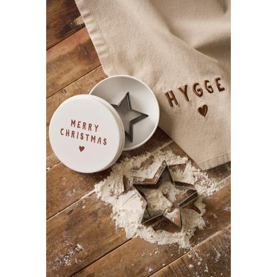 Ib Laursen Dose Stern-Keksausstechern - Merry Christmas
