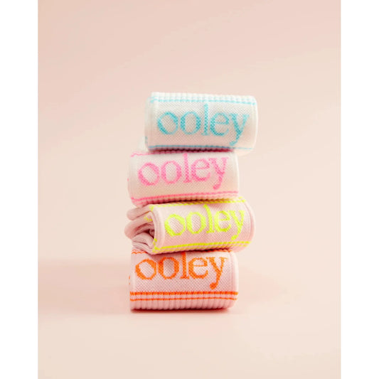 le ooley Socke- Pastel white neon pink