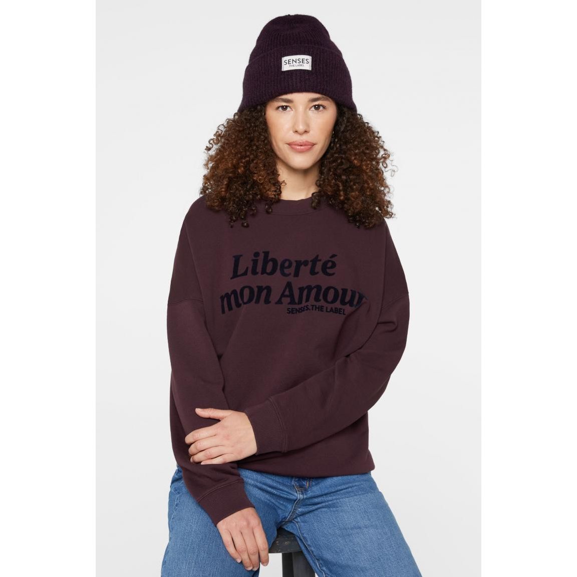 SENSES the label Sweatshirt Oversized mit Print