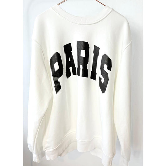Sweater "Paris Whisper"- weiß/ schwarz