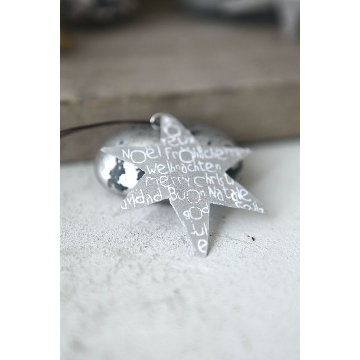 Good old friends Capizsterne -Weihnachten- silber