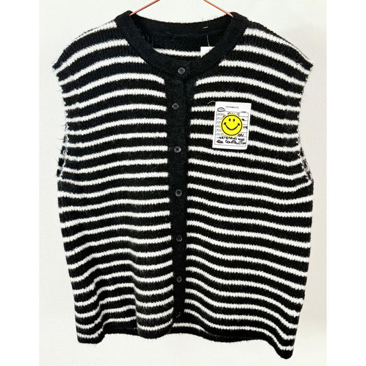 Strickweste - schwarz