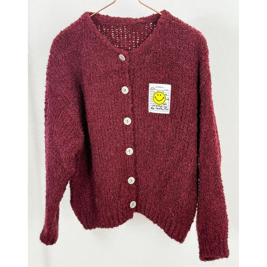 Strickjacke  -dark cherry