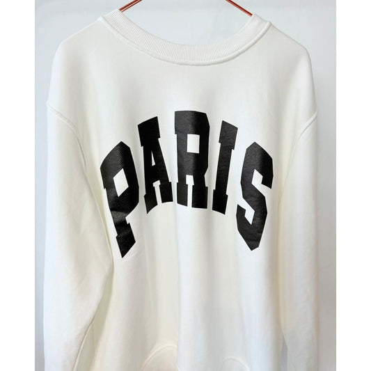 Sweater "Paris Whisper"- weiß/ schwarz