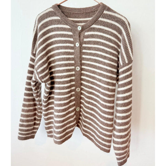 Strickjacke "ToffeeWool" - braun
