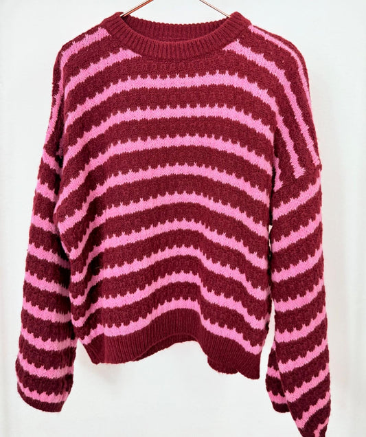 Strickpullover -beere