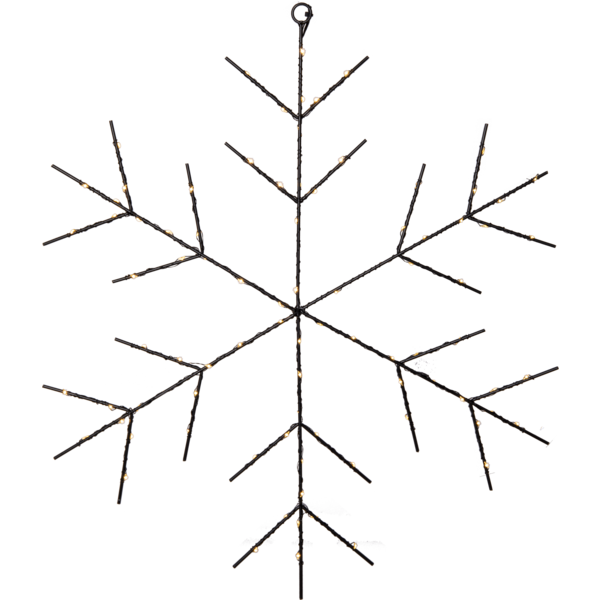 LED- Schneeflocke "Niva" - schwarz