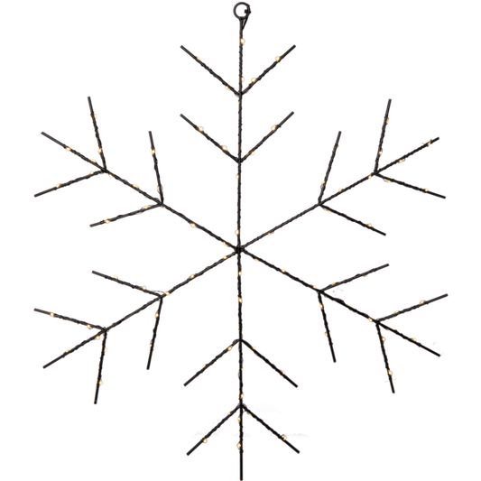 LED- Schneeflocke "Niva" - schwarz