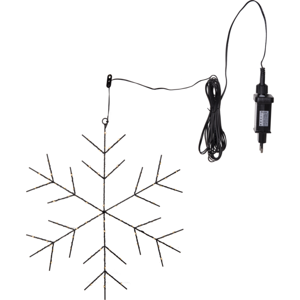 LED- Schneeflocke "Niva" - schwarz