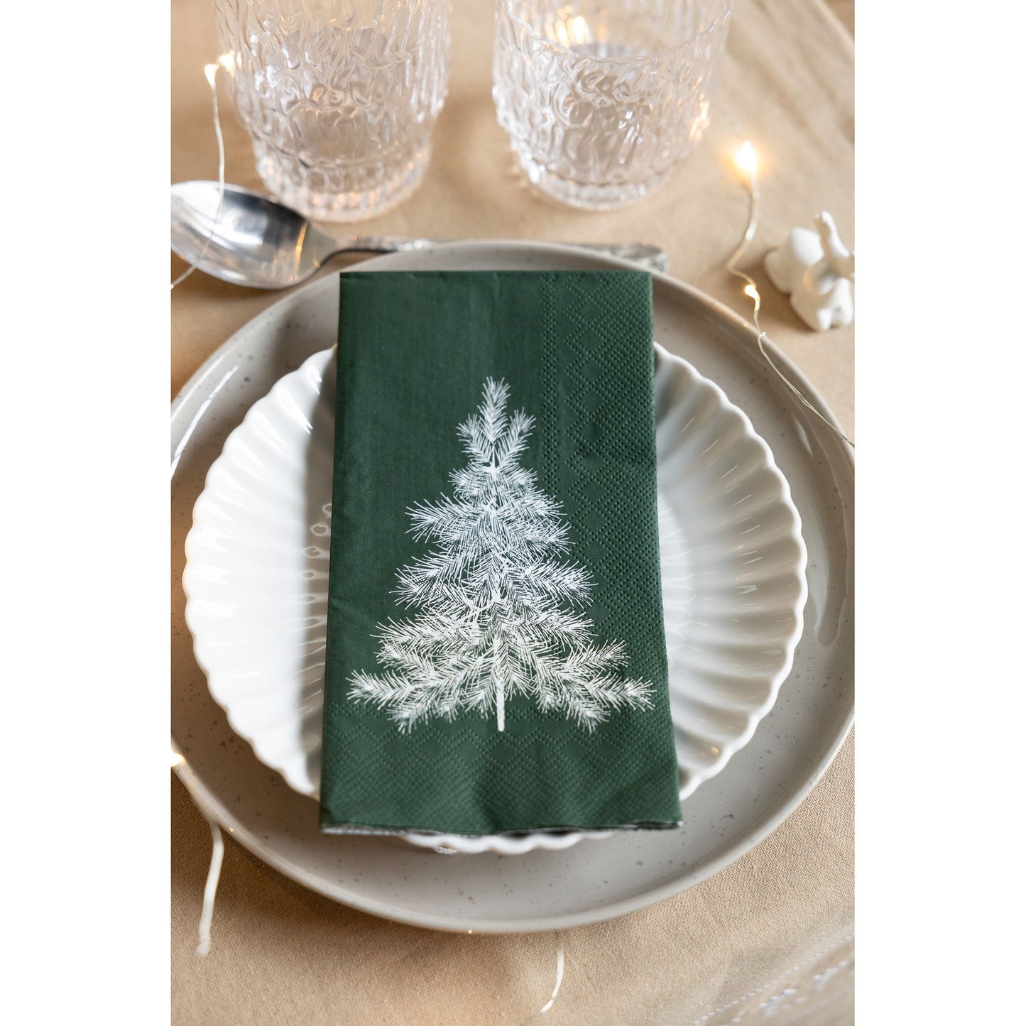 Storefactory Julgran Papierserviette Tanne - green