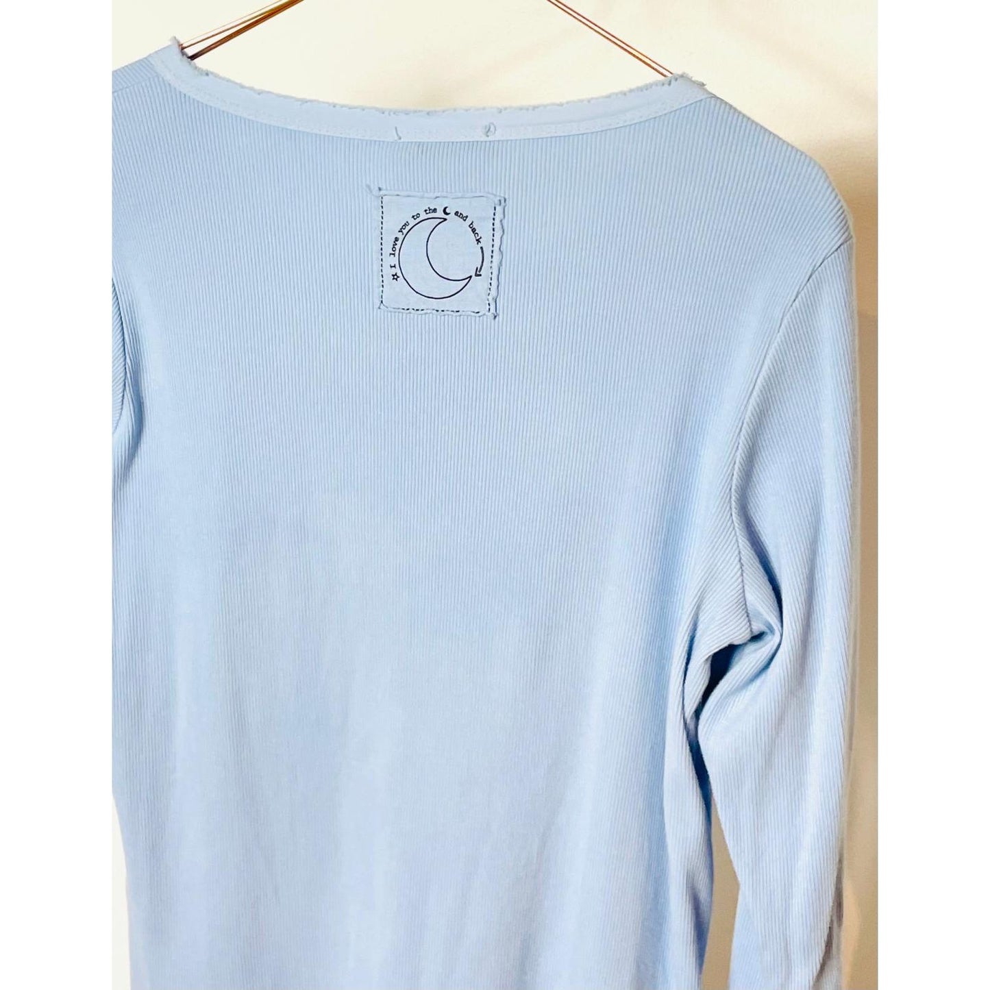 Langarmshirt -pastellblau-