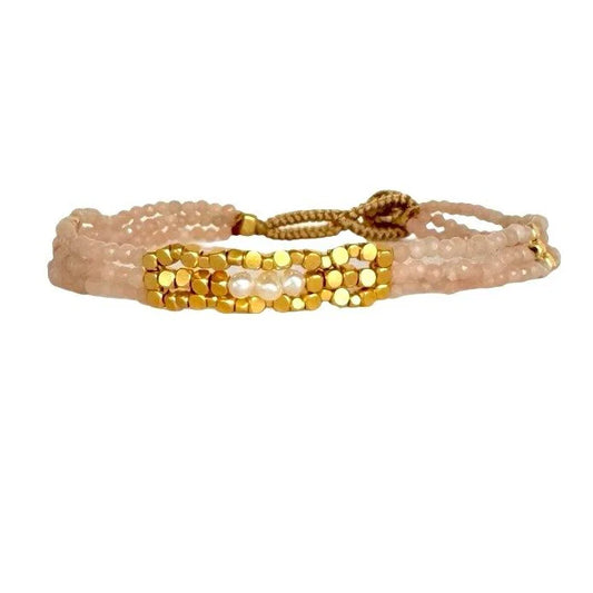 IBU Jewels LULU LILY Armband - pink opal