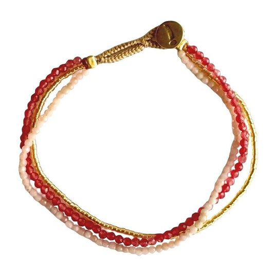 IBU Jewels LULU DUA Mix Armband - pink
