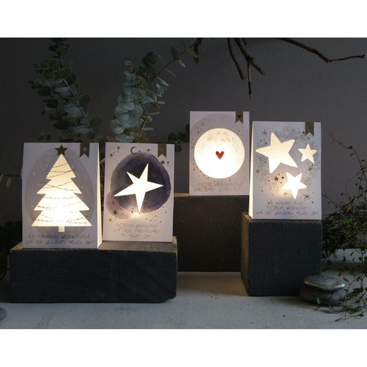 Good old Friends Winterlichtkarte -Ein friedliches Weihnachtsfest-