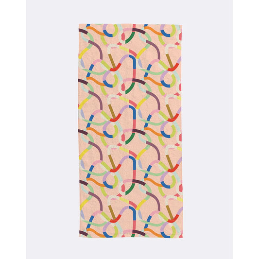 chic mic Strandhandtuch/ Saunahandtuch -colourful waves