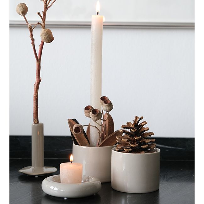 Lübech Living Übertopf/ Schälchen -taupe- 9,5 cm x 9,5 cm