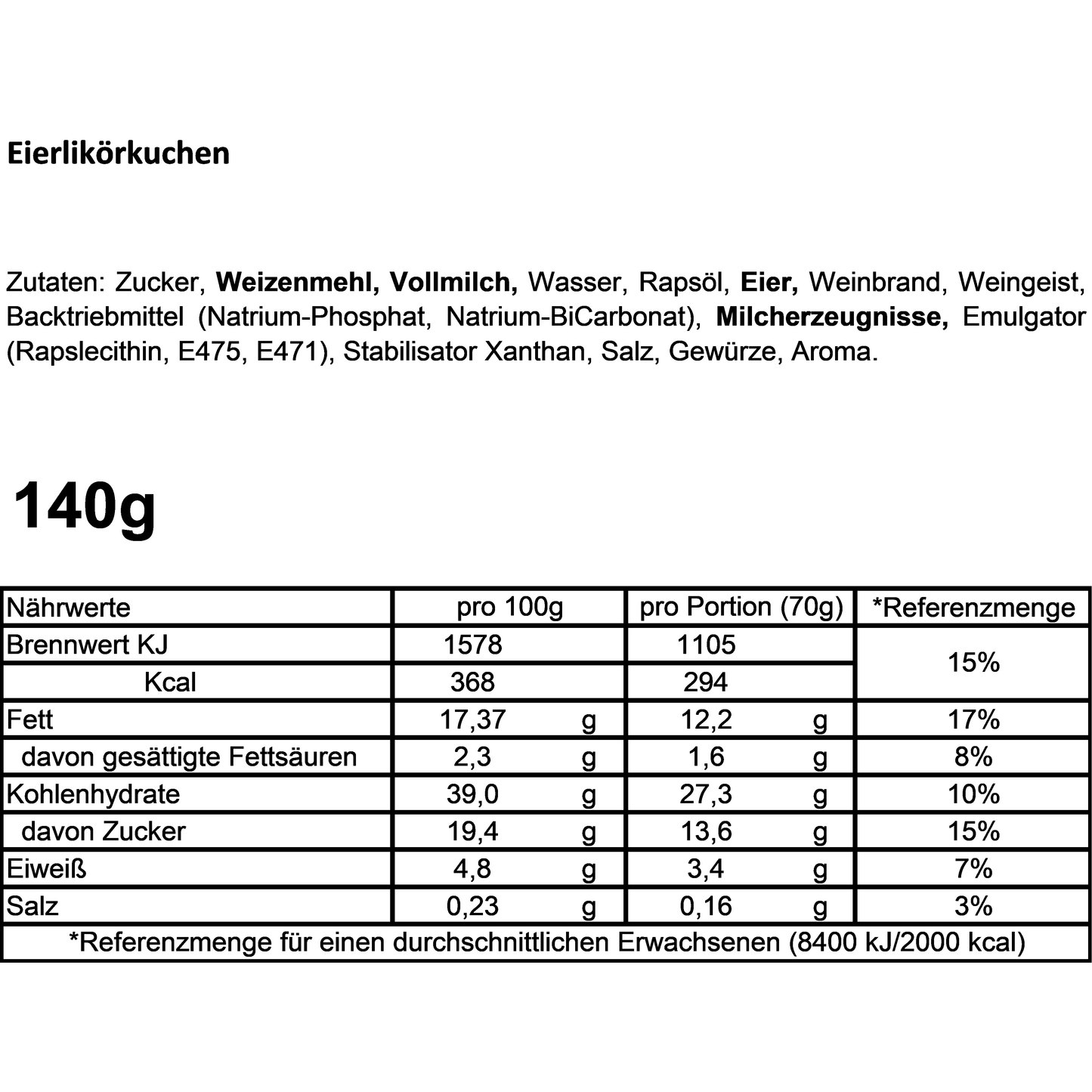 Cancake "Eierlikör"