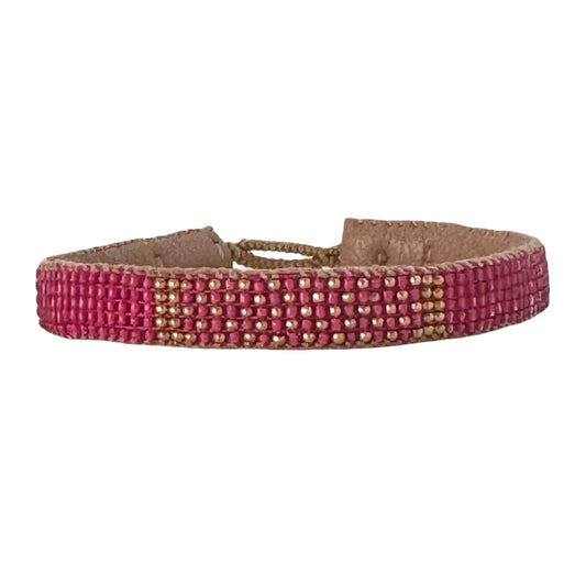 IBU Jewels PIN POINT Armband - fuchsia