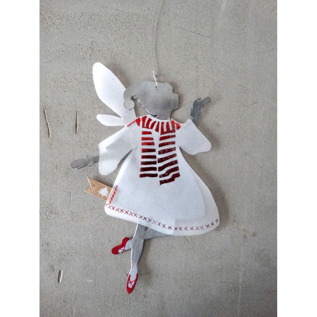 Good old Friends Winterfee -Fee roter Schal-