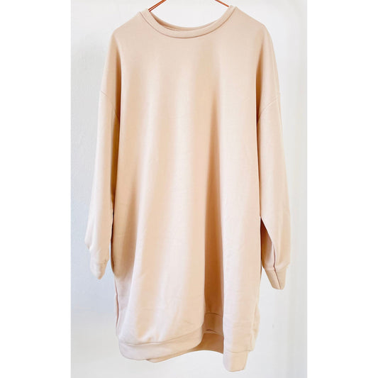 Sweatkleid / Longpullover -beige-