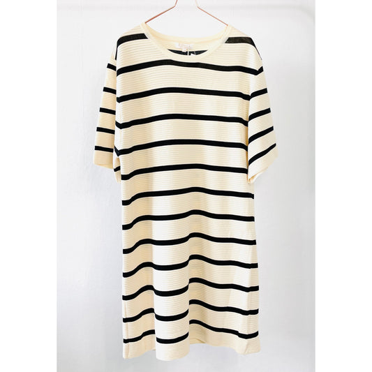 Kleid - black stripes -