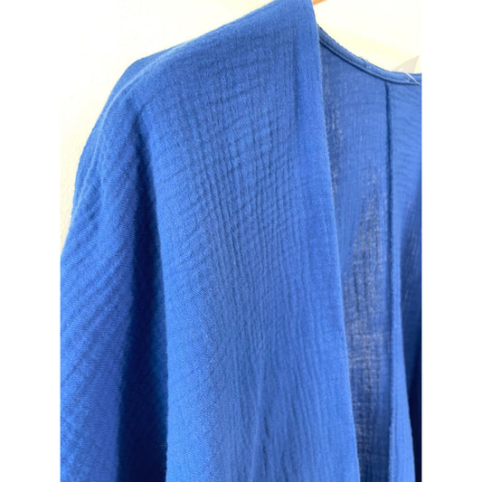 Musselin - Cardigan -royalblau-