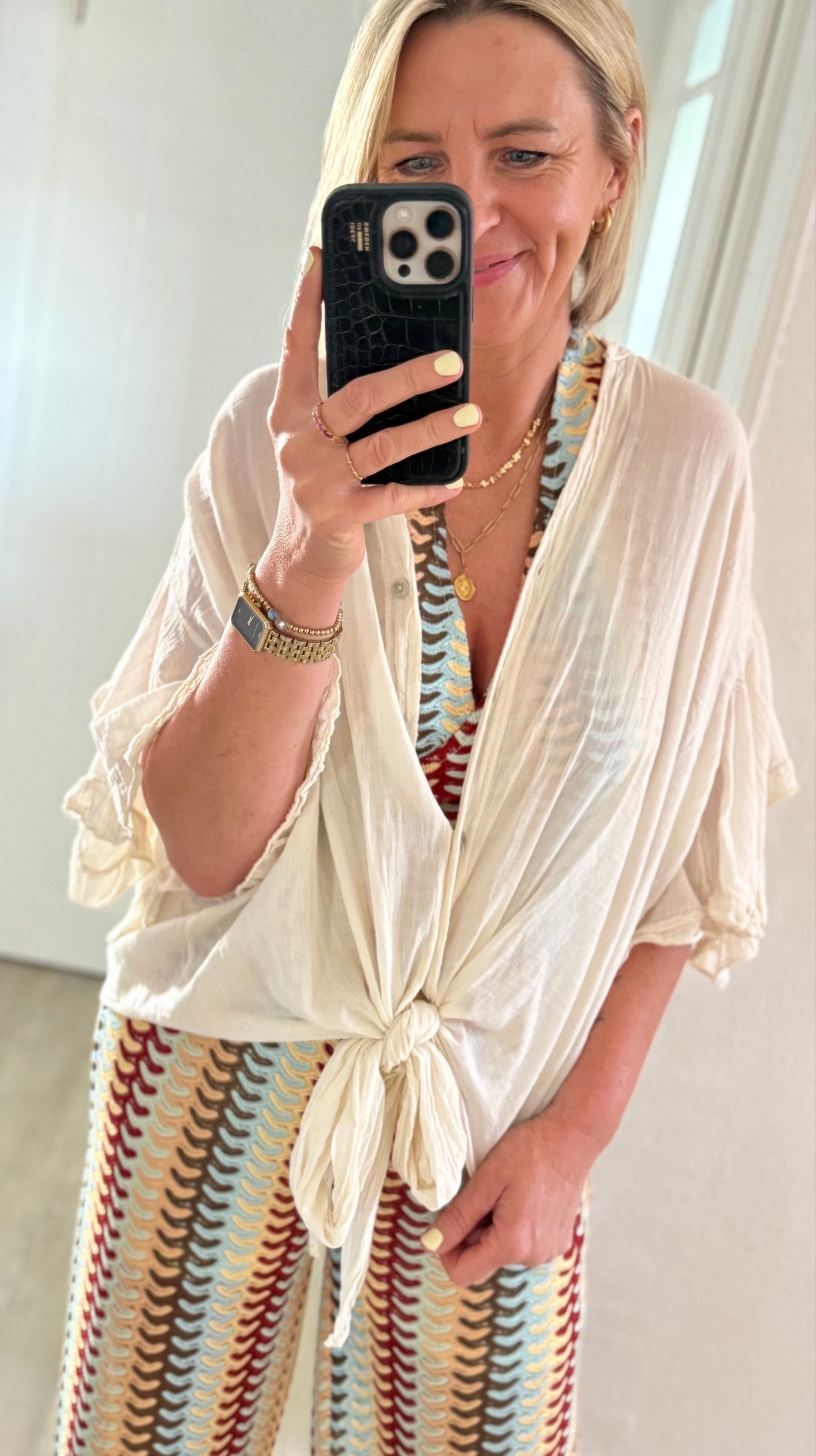 Bluse - beige