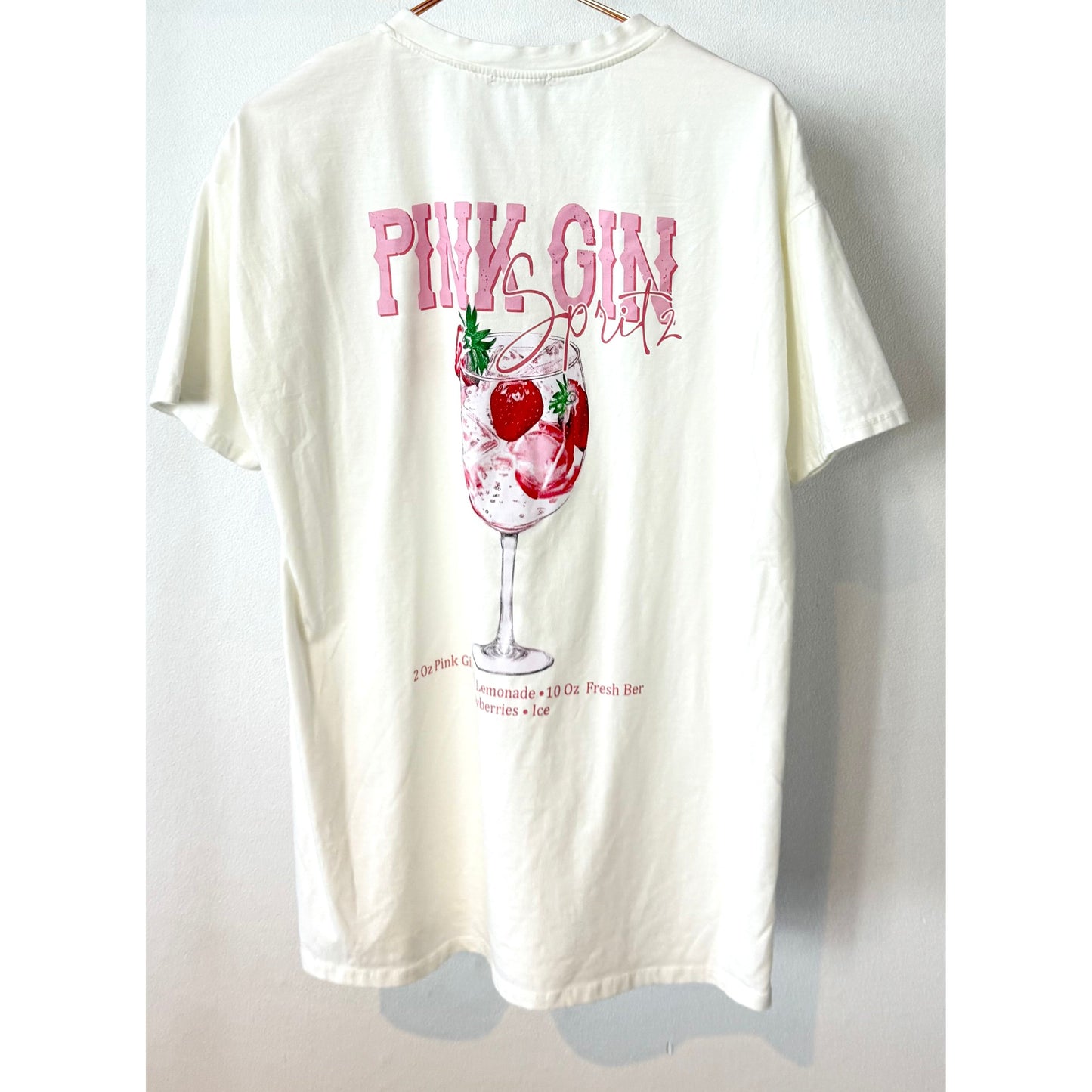 Pink Gin T-Shirt -weiß-