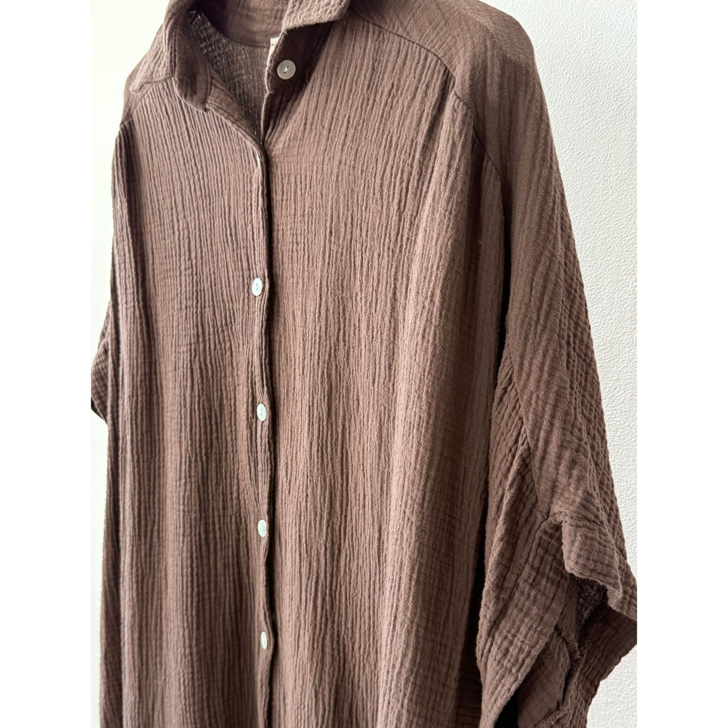 Musselinbluse -braun