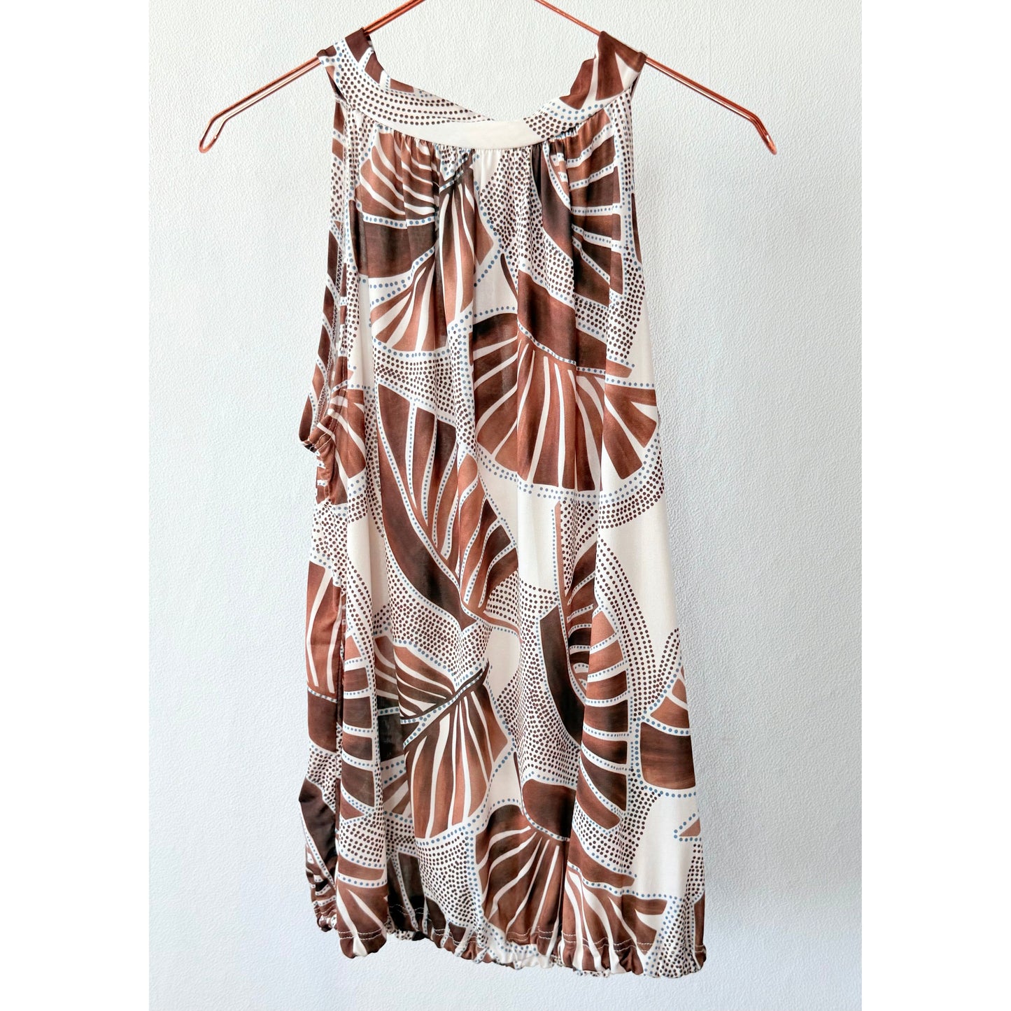 Neckholder Top "Cream Noir"