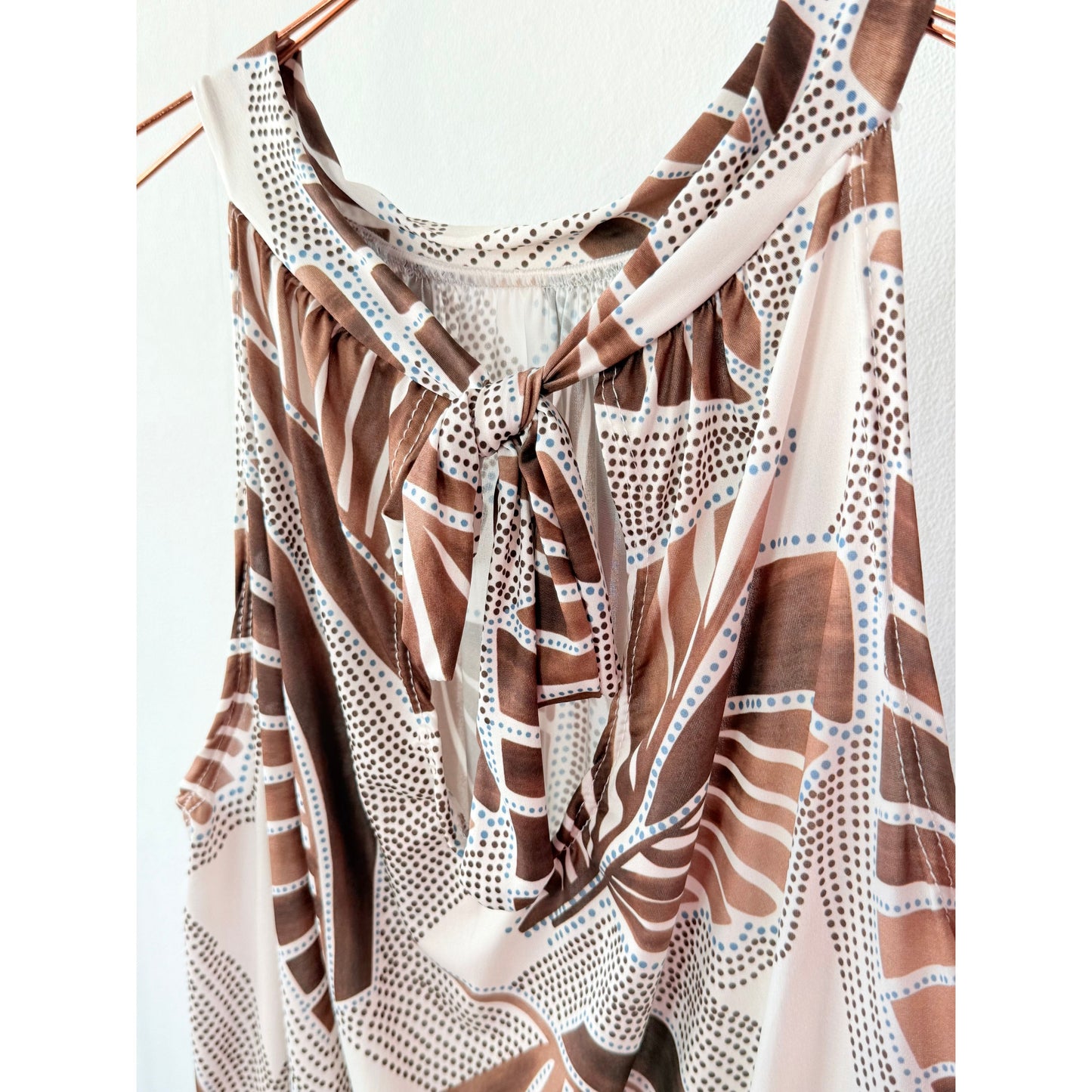 Neckholder Top "Cream Noir"