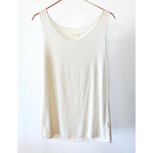 Lurex Top -ecru-