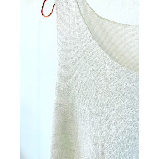 Lurex Top -ecru-