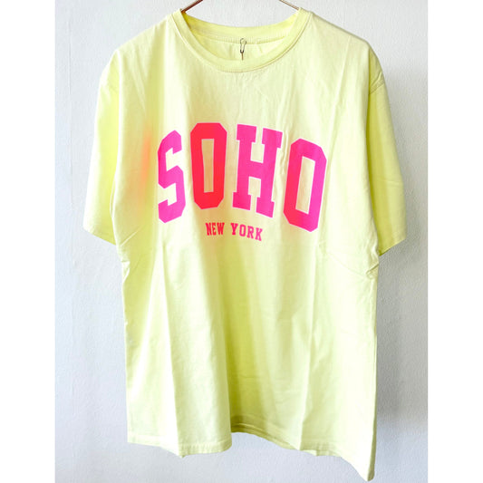 T-Shirt -SOHO- gelb-pink