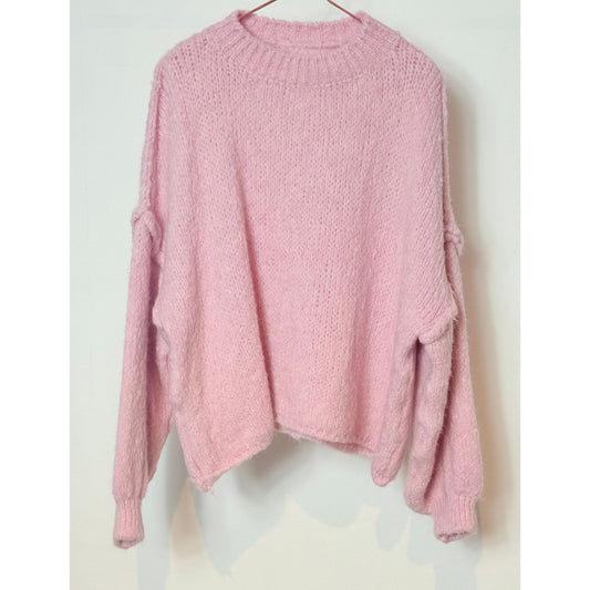 Strickpullover - rosa