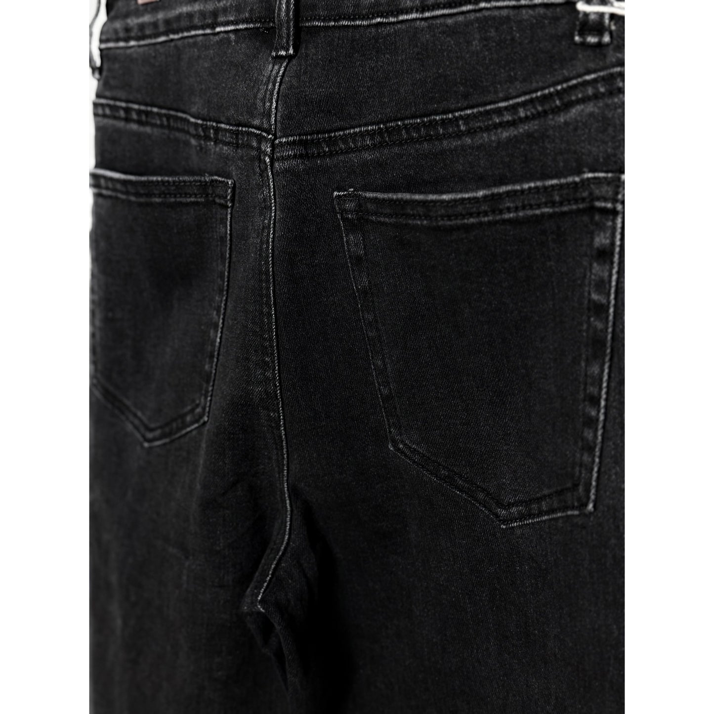 Jeans mit Glitzer - schwarz