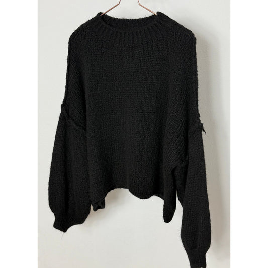 Strickpullover - schwarz
