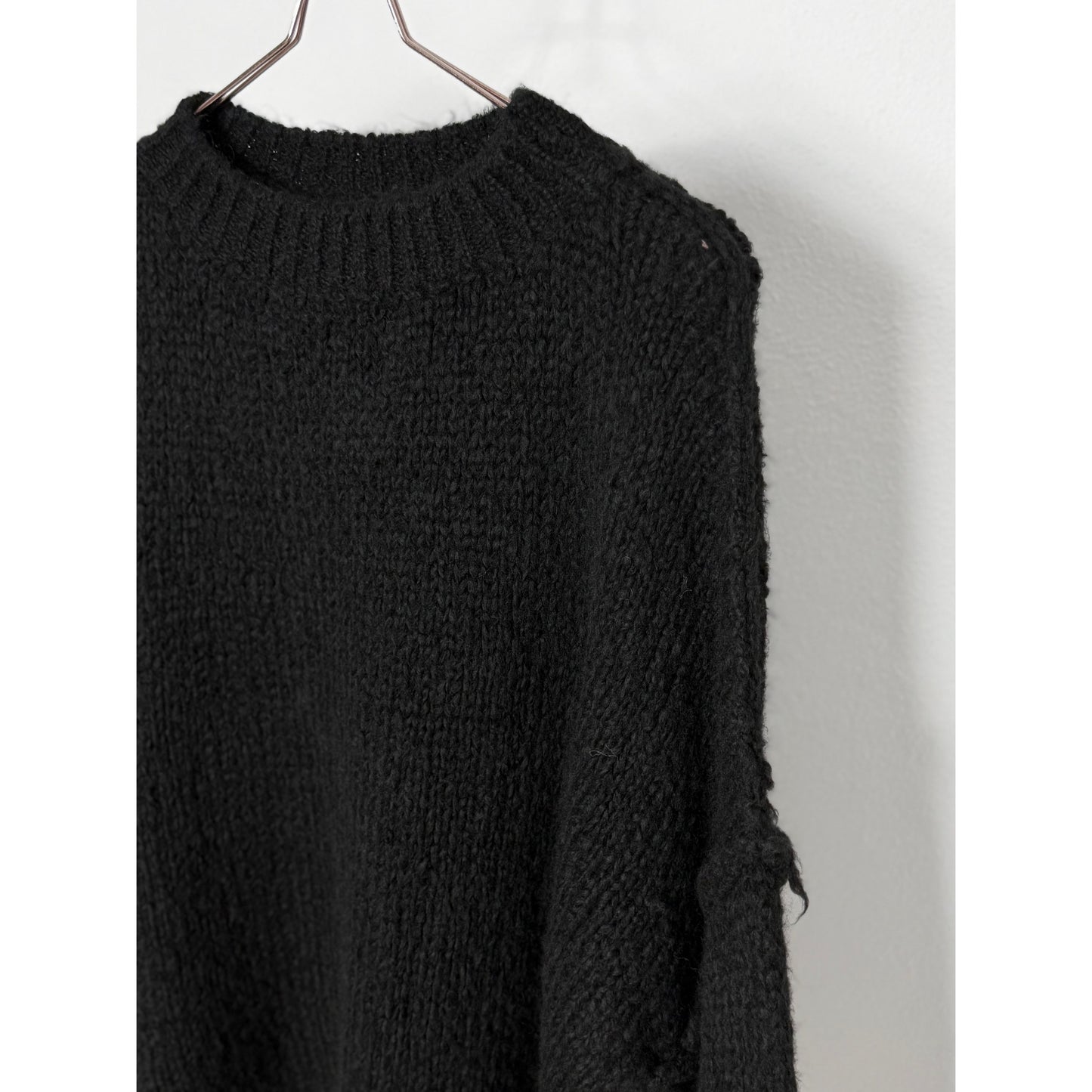 Strickpullover - schwarz