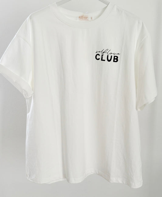 T-Shirt -Self Love Club- weiß