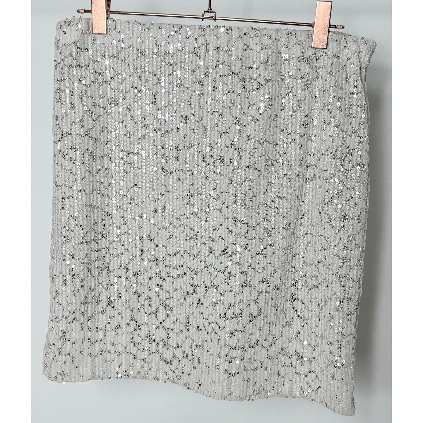 Paillettenrock - beige