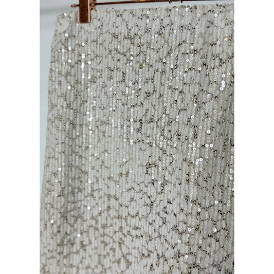Paillettenrock - beige