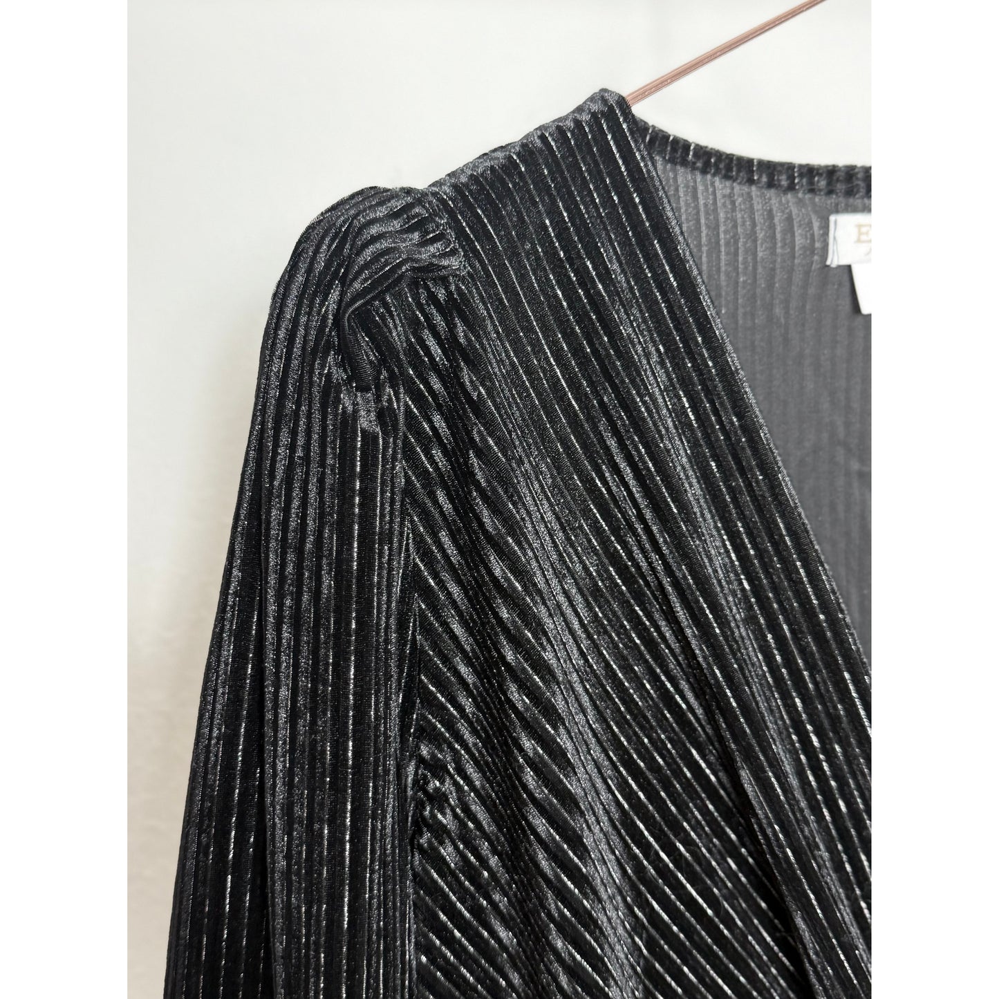 Schimmer Kleid - schwarz