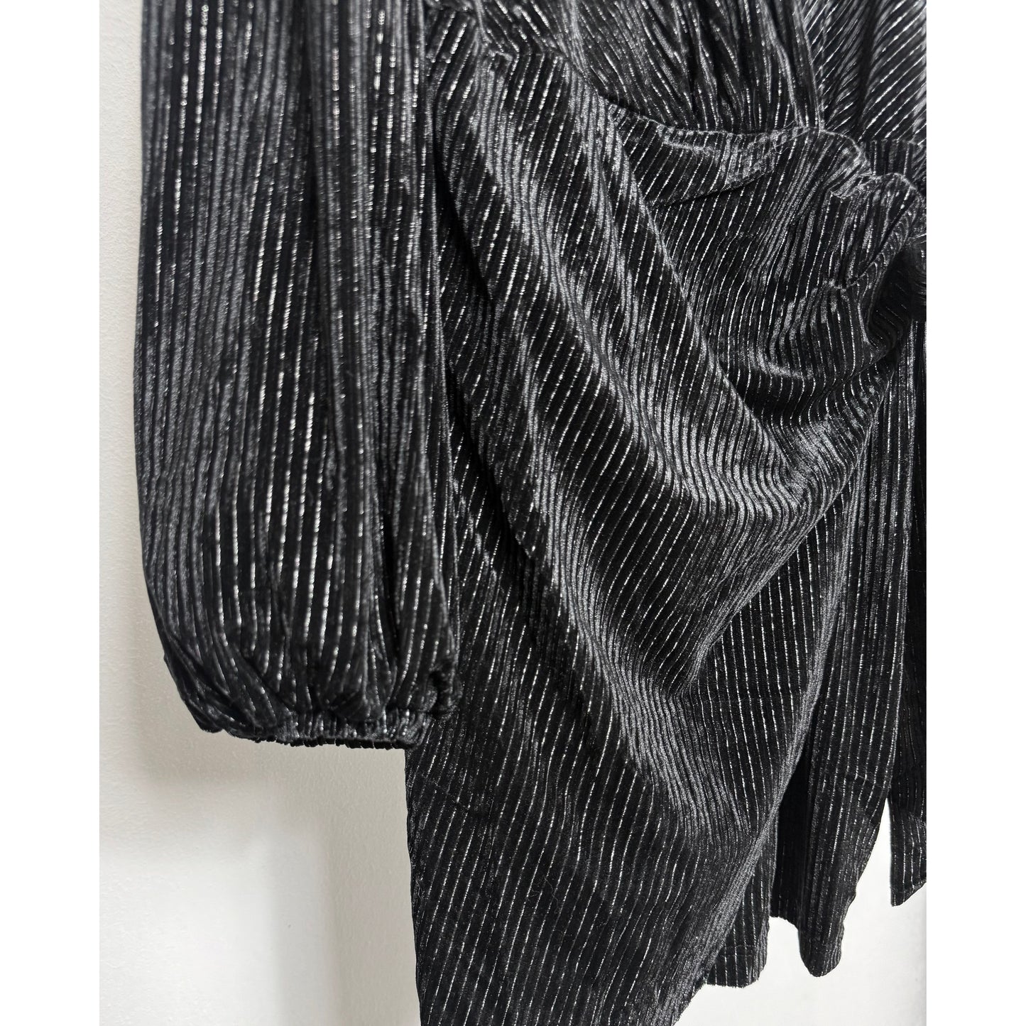 Schimmer Kleid - schwarz