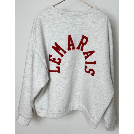 Pullover -LEMARAIS- hellgrau