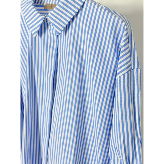 Gestreiftes Hemd - weiß blau