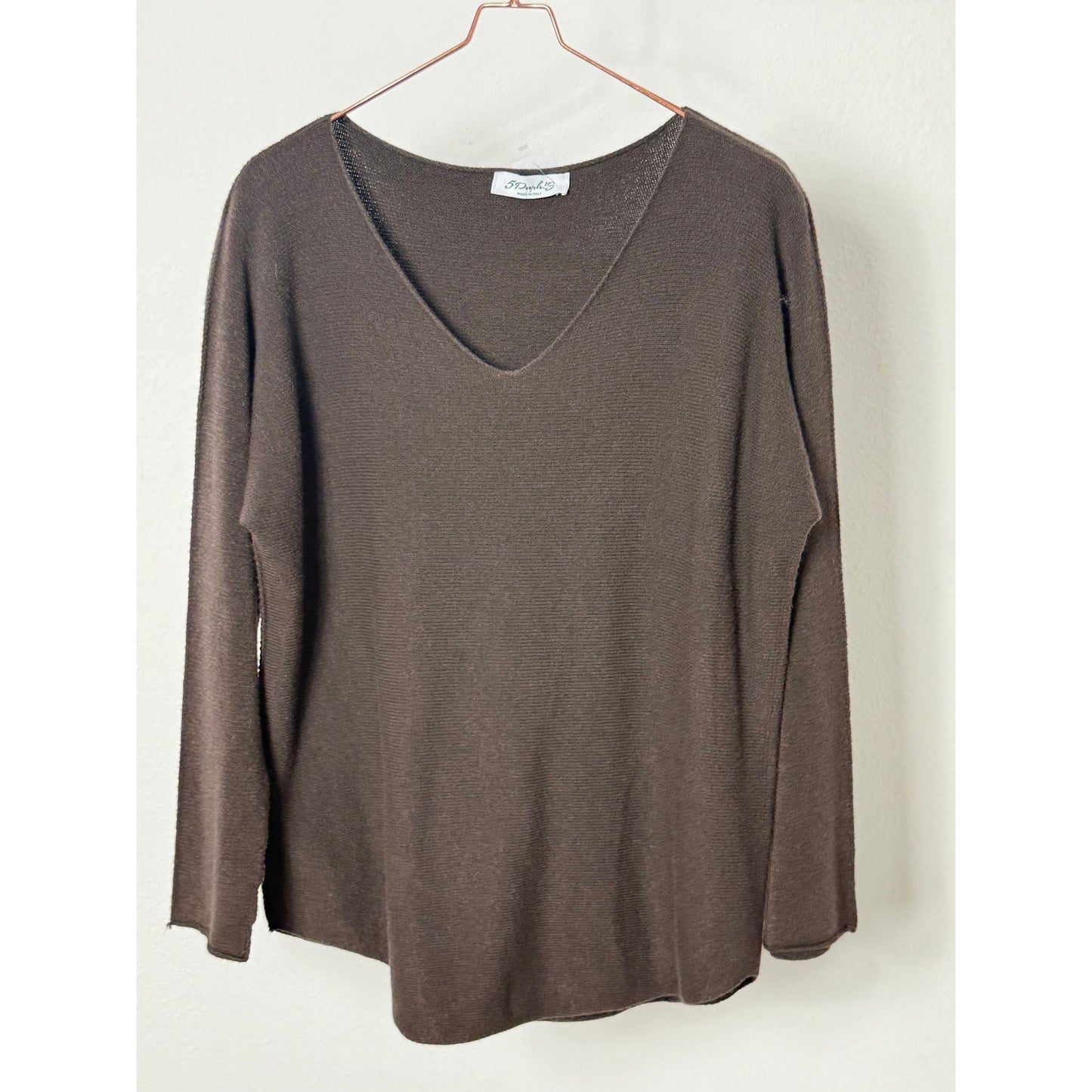 Langarmshirt - braun