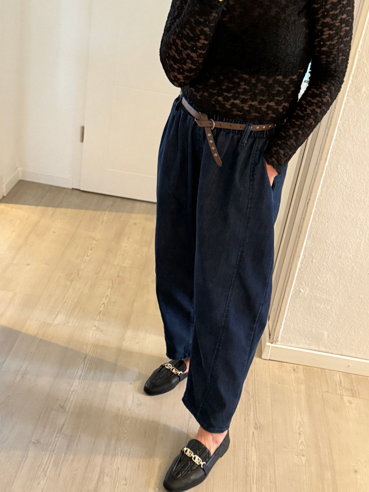 Barrel Jeans -dark denim-