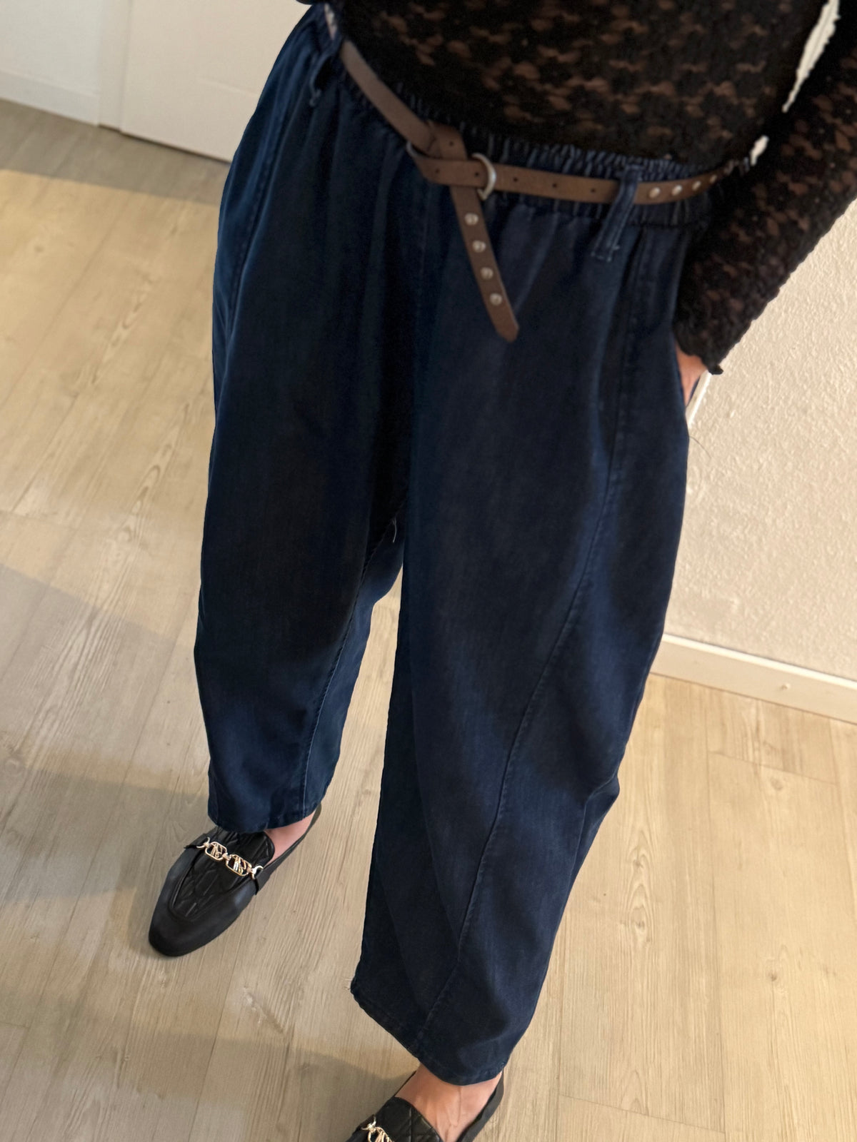 Barrel Jeans -dark denim-