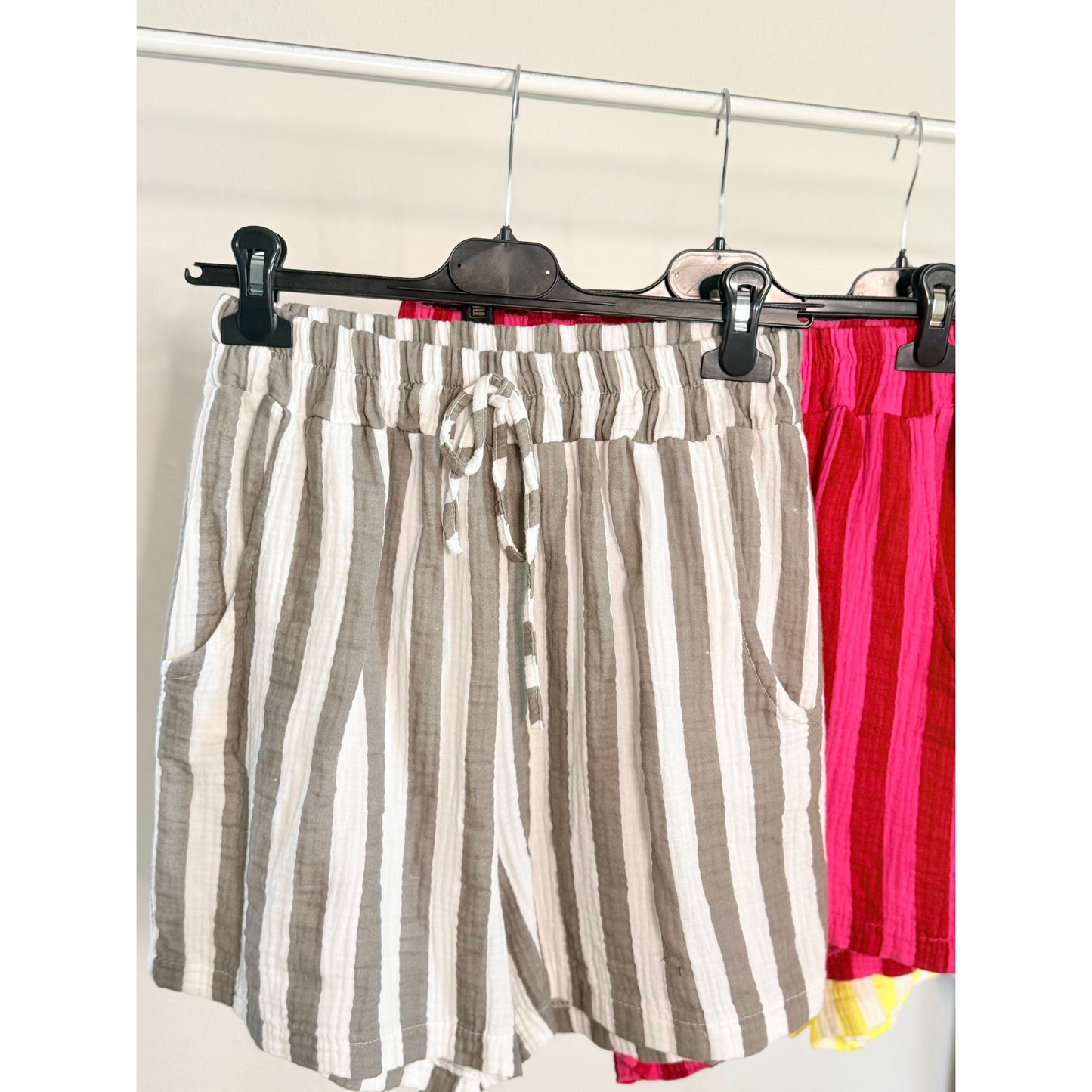 Musselin Shorts - grau